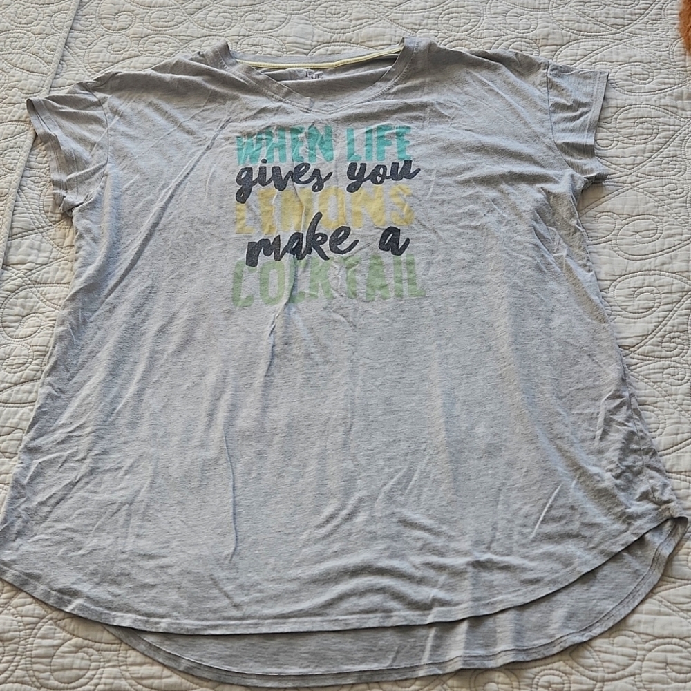 Womens Sleep Tee Large